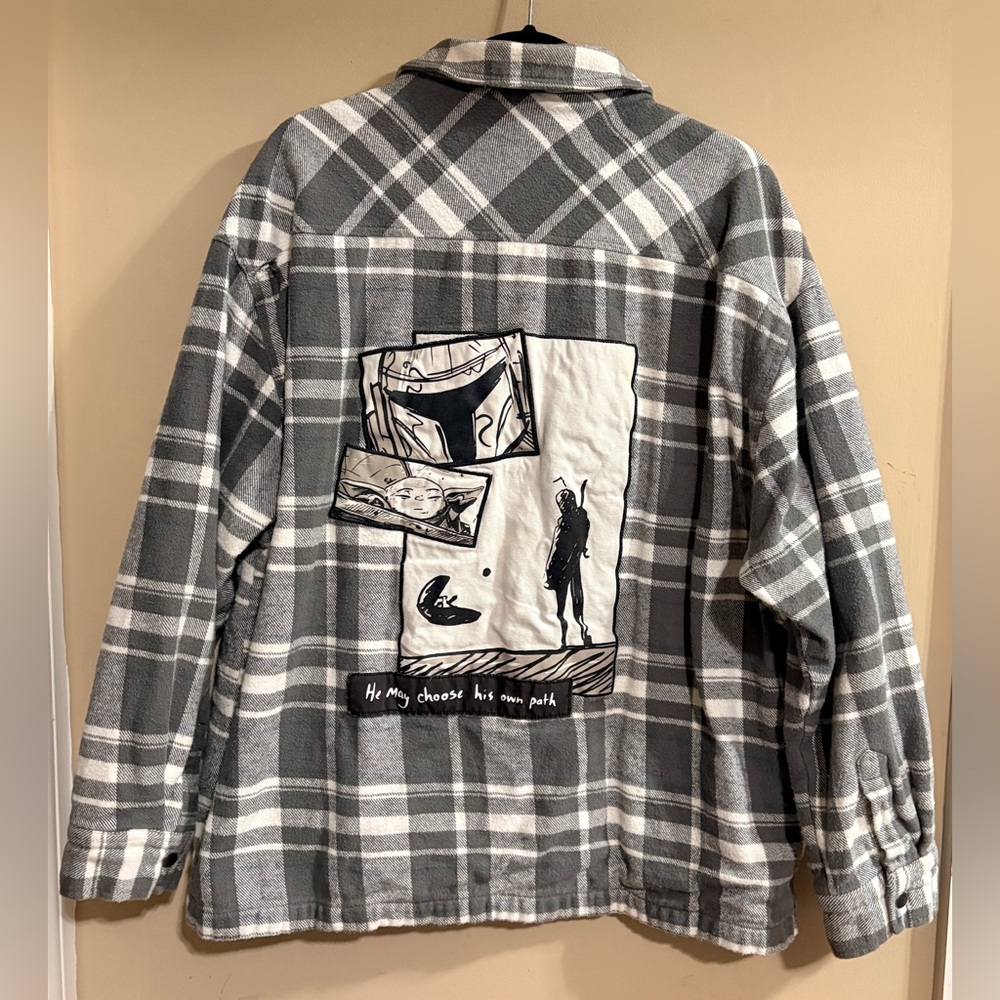 Star Wars The Mandalorian Concept Art Flannel Shacket